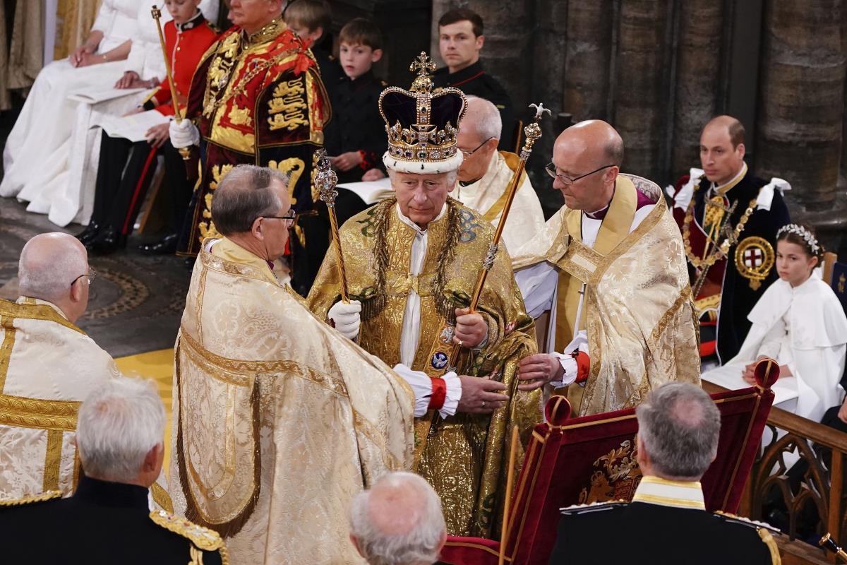 King Charles III and Queen Camilla are crowned in London : NPR