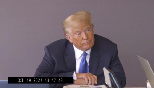 In Video Deposition, Trump Addresses Notorious Comment