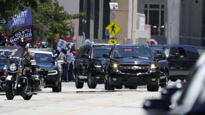 Trump Arrives at Miami Courthouse to Enter Plea