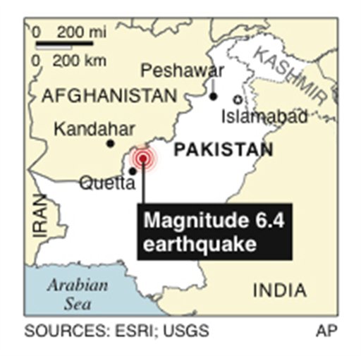 Pakistan Quake Kills 135, Toll Rising