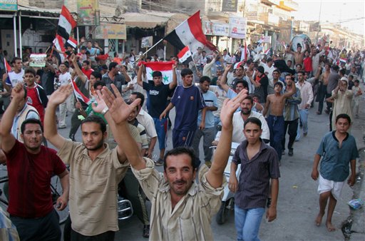 Triumphant Iraqis Celebrate Soccer Win