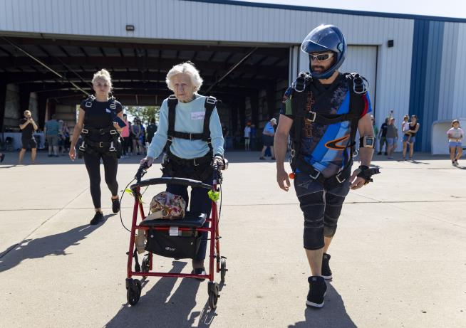 Woman, 104, Becomes World's Oldest Skydiver