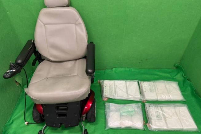 24 Pounds of Suspect Cocaine Found in Motorized Wheelchair