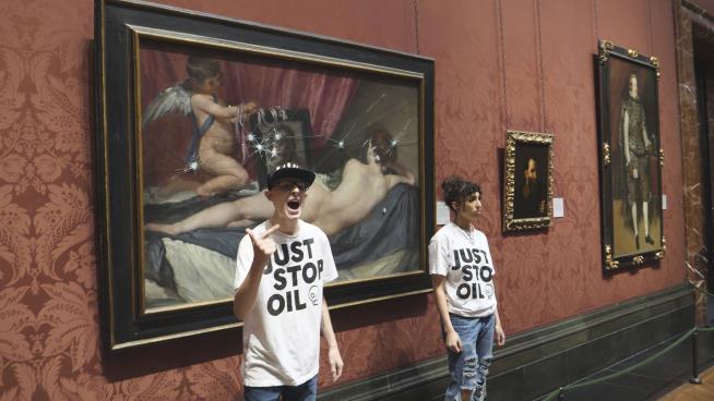 Climate Activists Hit London's National Gallery