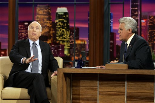 Leno Gets First McCain Interview on Veterans Day