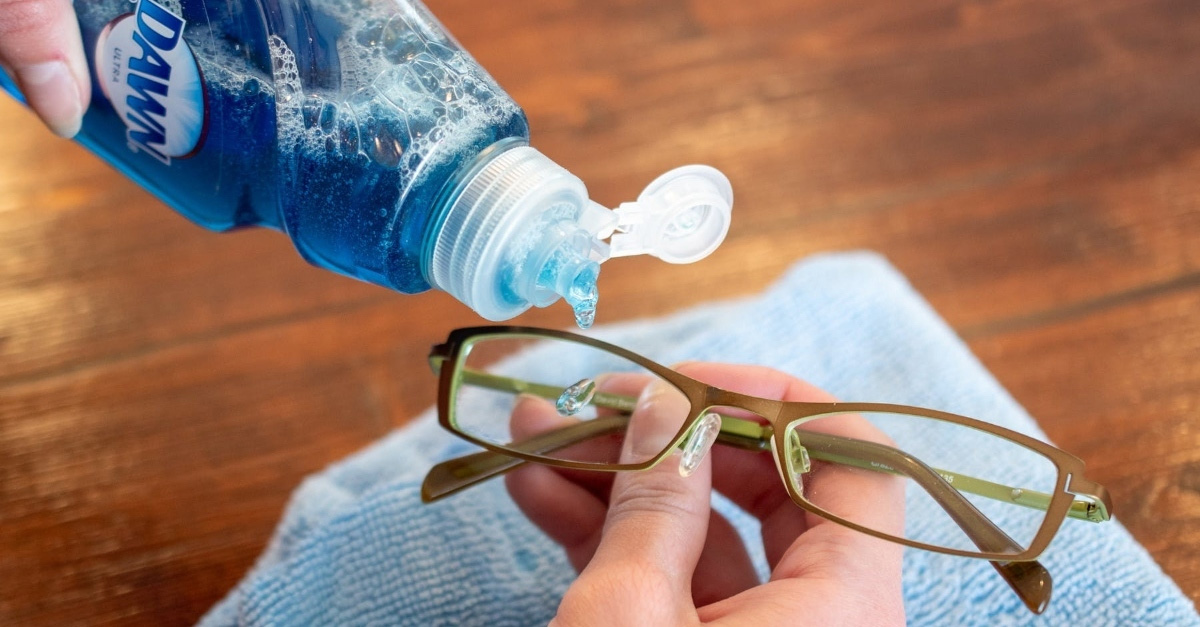 Put Dish Soap on Your Glasses Every Morning (Here's Why)