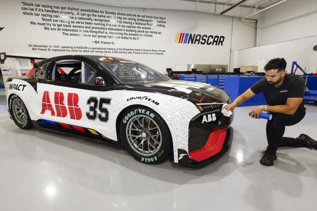 NASCAR Rolls Out First Electric Race Car