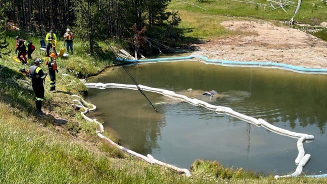 Car With 5 People Drives Into Yellowstone Geyser