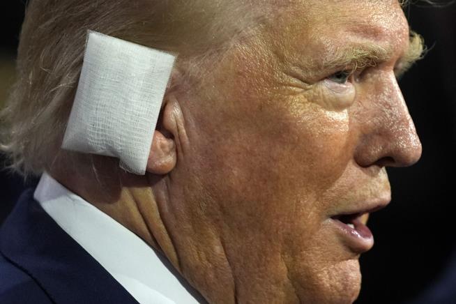 Trump Enters RNC With Bandaged Ear