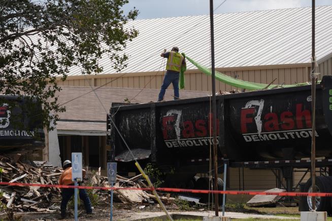 Crews Tear Down Site of Deadliest US Church Shooting