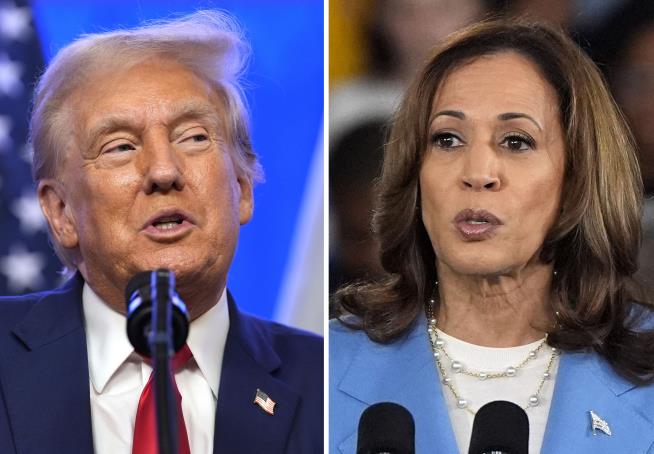 Trump Shares Vulgar Post About Kamala Harris