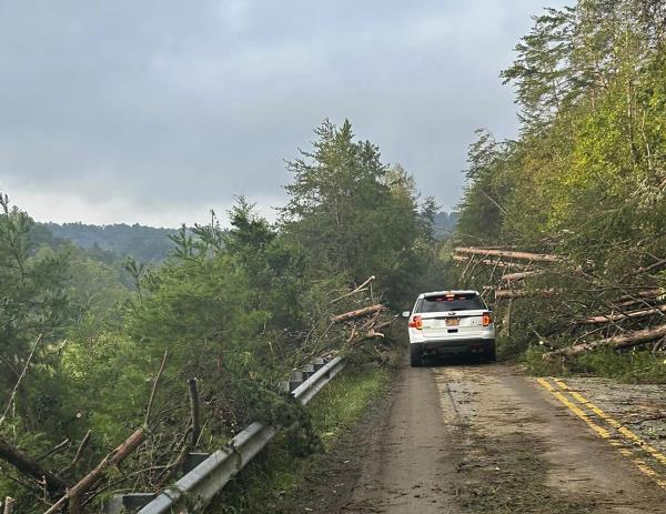 Son Hikes 11 Miles in NC to Check on Parents