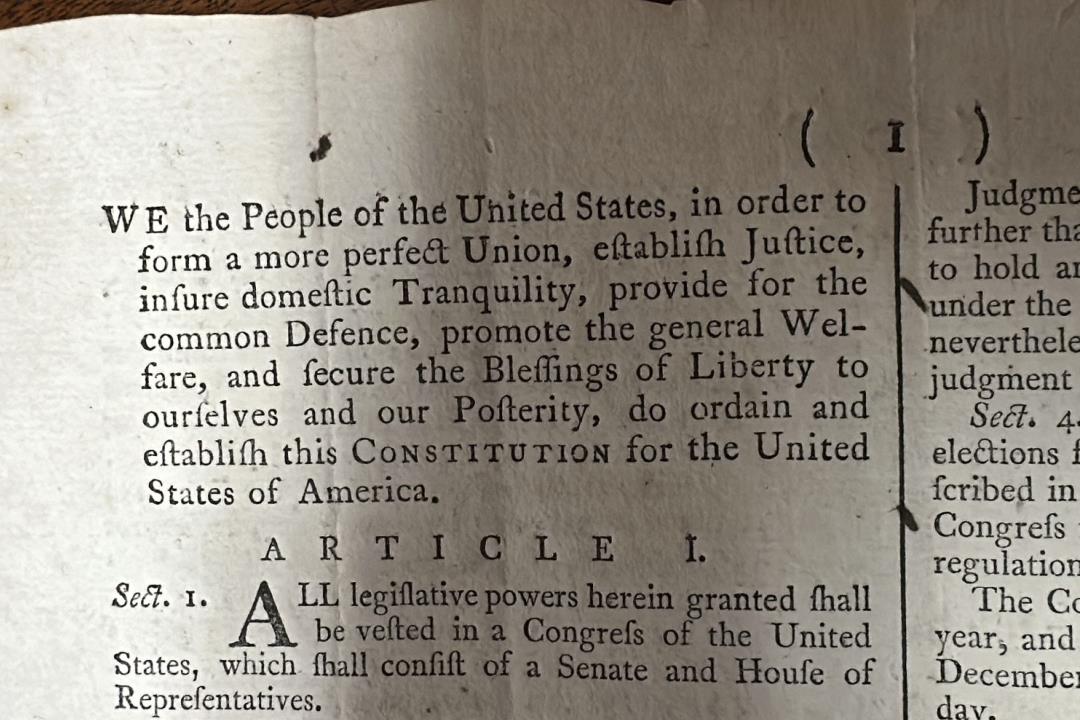 Only Privately Owned Copy Of US Constitution Sells For $9M