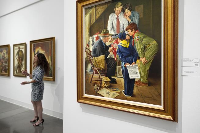 Boy Scouts Auction Rockwell Art Collection for Survivors