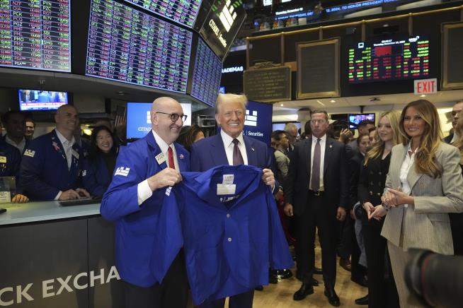 Trump Rings the NYSE's Opening Bell