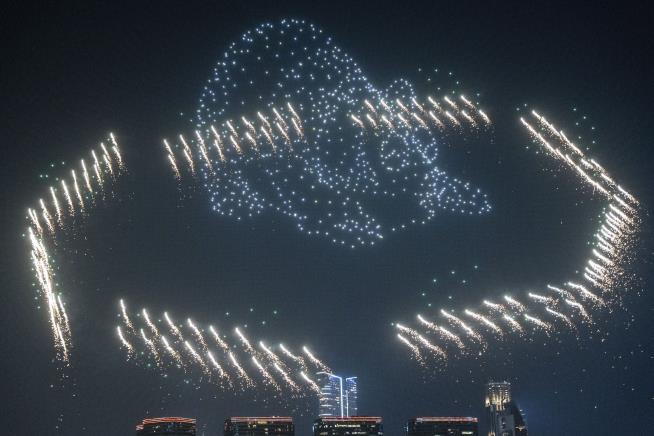 Hong Kong's Drone Show Is for the Pandas