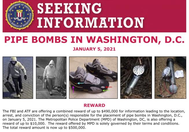 FBI Releases New Video in Hunt for Jan. 6 Pipe Bomber