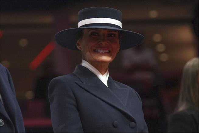 Melania Makes a Statement With Her Hat