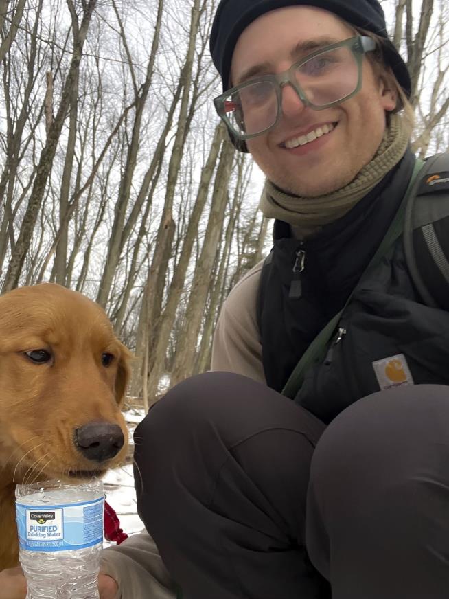 Hiker Rescues Missing Dog Who Couldn't Escape Coal Pit