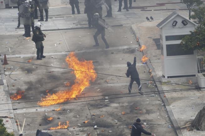 Mass Greek Protests Erupt