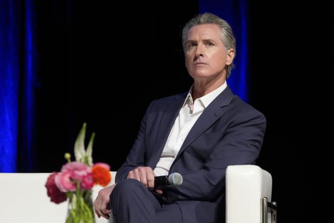 Newsom Splits With Party on Trans Athletes