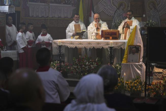 Every Night, Pope Called a Small Church in Gaza