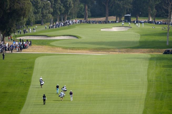 Small Plane Lands Along Fairway of Famed LA Course
