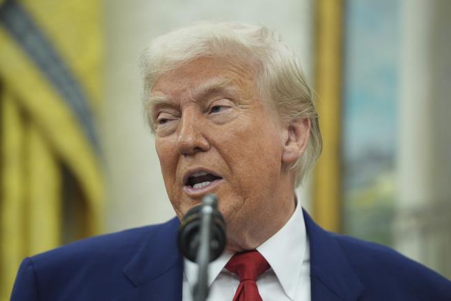 Trump Lashes Out After Question on TACO Term