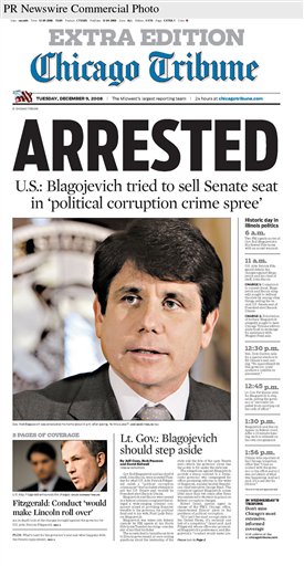 Tribune Story Forced Feds to Arrest Blago Early