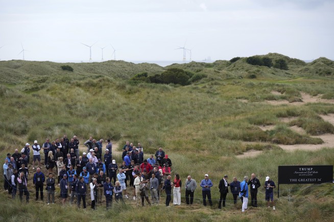 To Cap Scotland Visit, Trump Opens New Golf Course