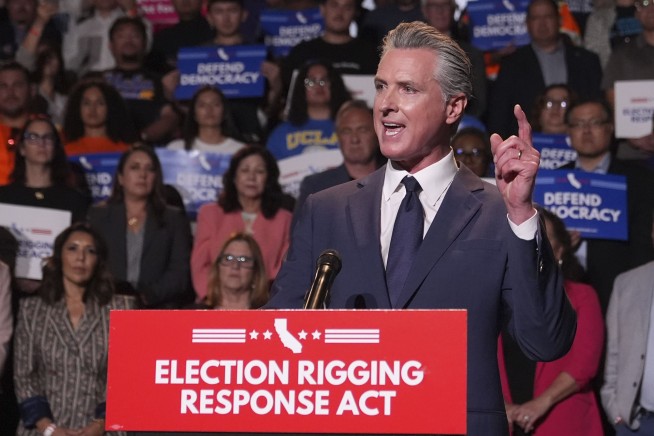 Gavin Newsom Defends His Trump Mockery