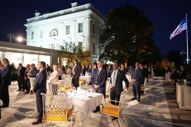 First Meeting of the 'Rose Garden Club' Has Adjourned