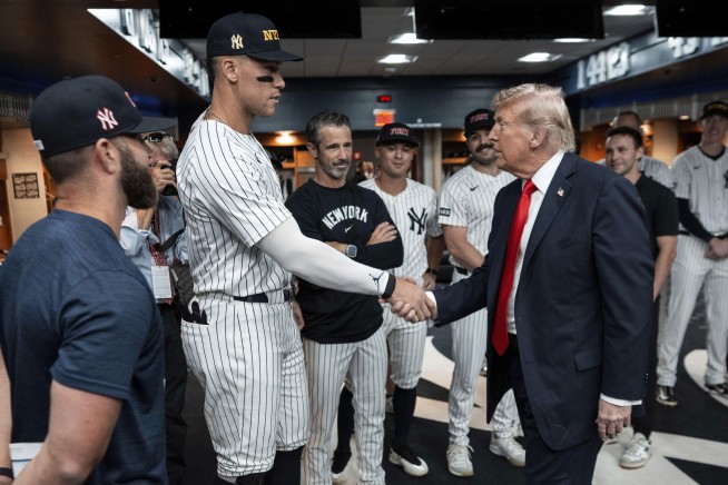 Trump Attends a 9/11 Yankees Game