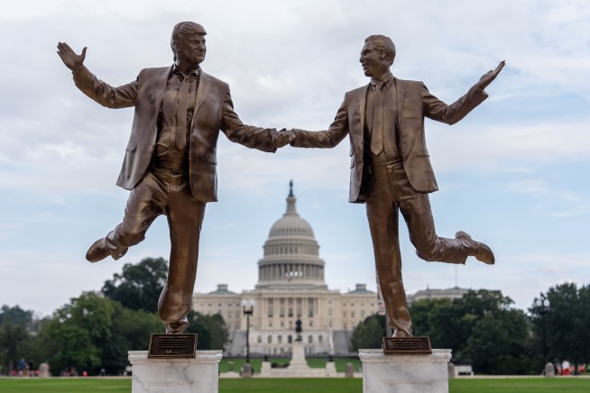 Statue of Trump, Epstein Pulled From National Mall