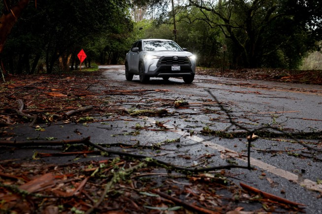 Storm Lands Up and Down California