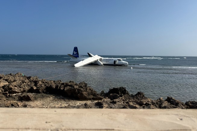 Passengers Walk Away After Plane Ends Up in Ocean