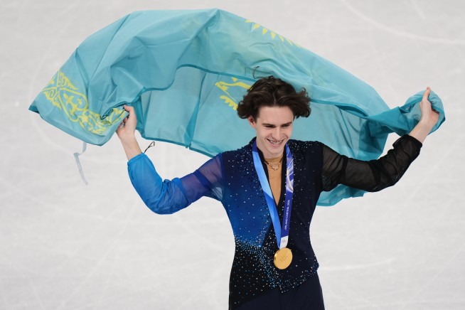 'Quad God' Falls Twice, and Kazakhstan Has First Gold