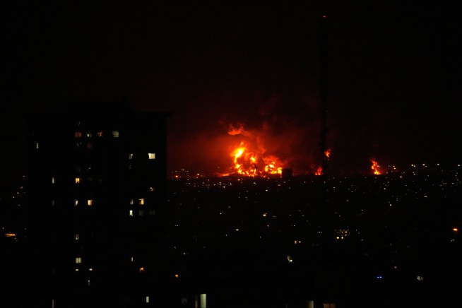 Iranian Oil Depot Erupts in Fireball After Strike