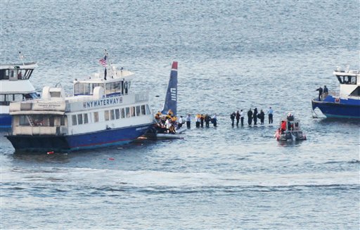 Plane Down in Hudson River; All Are Safe