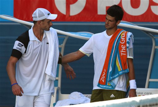 Roddick Moves to Semis as Djokovic Quits