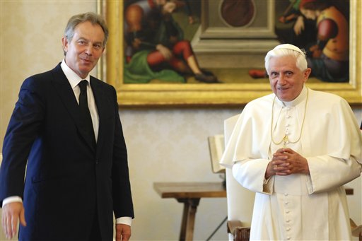 Pope Out of Touch on Homosexuality: Blair