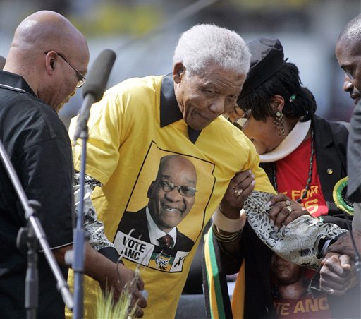 Mandela Backs Zuma in S. African Election