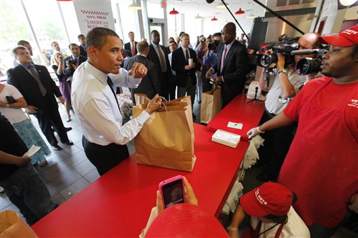 Obama Makes Second Burger Outing, Spends $80
