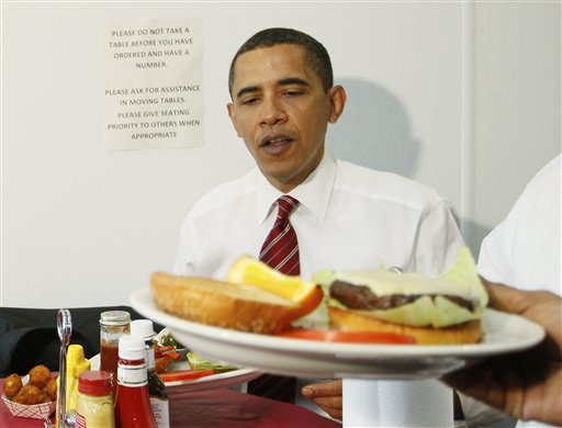 Those Greasy Burgers Don't Fool Us, Barack