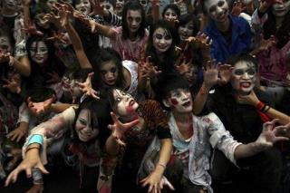 Zombies Unite to Challenge Thriller Record