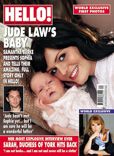 Jude Law's Lovechild Debuts in Hello!