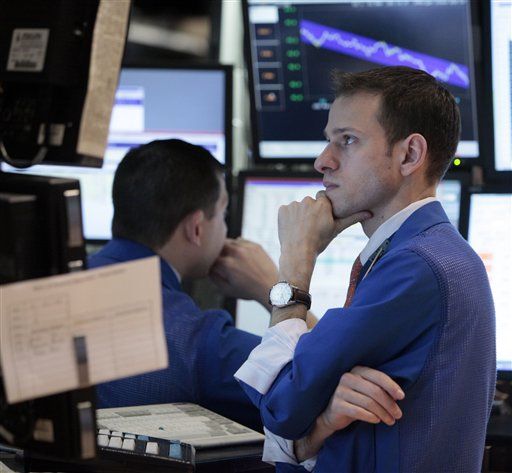 Dow Ends Shaky Day Up 76