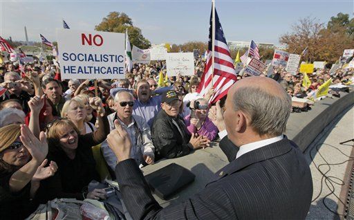 Bachmann Health Care Rally Draws Thousands