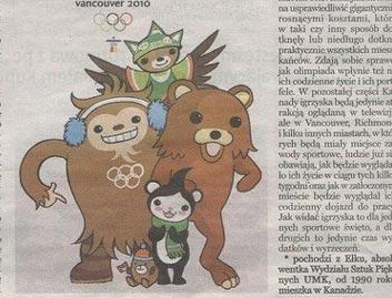 Paper Mistakes 'Pedobear' for Olympic Mascot