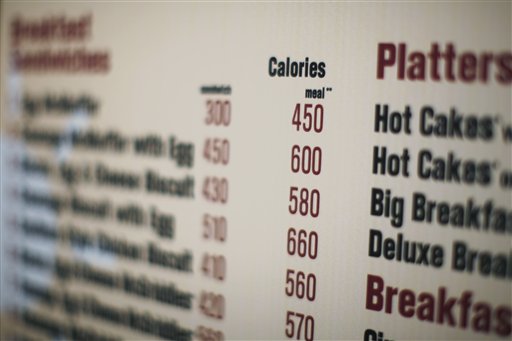 Calorie Counts Go on Menus, Thanks to Health Care Bill